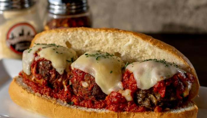 Frankie's Chicago Style Pizza Italian restaurant near me in Fletcher, MN meatball sandwich